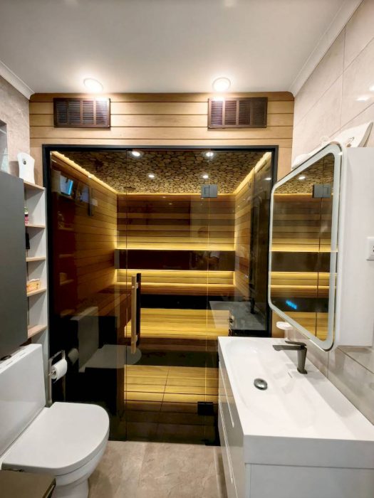 фото После отделки сауны